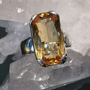 Citrine bague